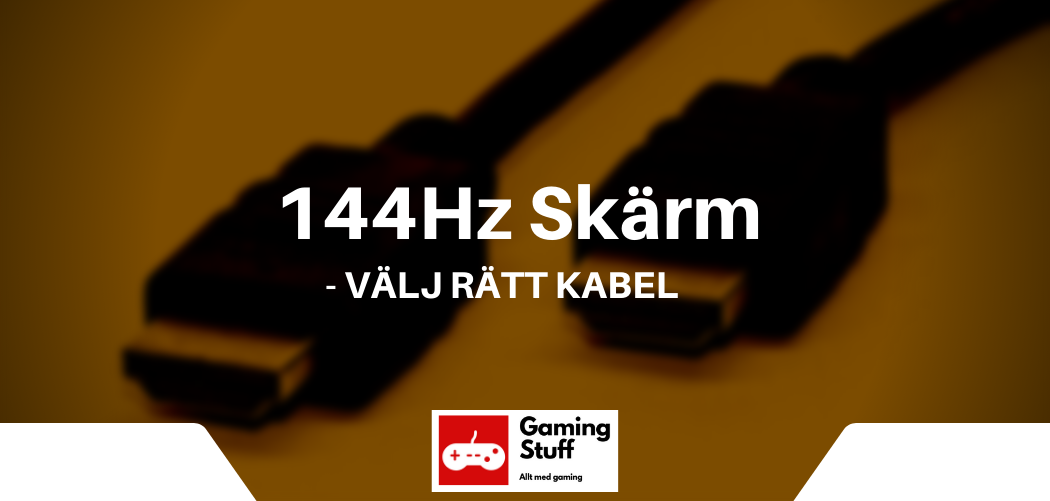 144hz Skarm Ratt Kabel Gaming Stuff